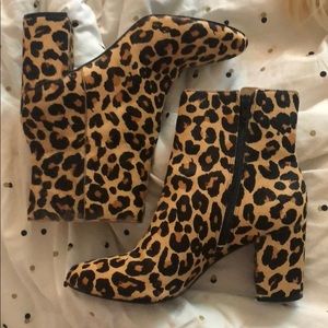 cheetah print booties